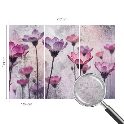 Hochwertige Bildtapete Pastellblumen