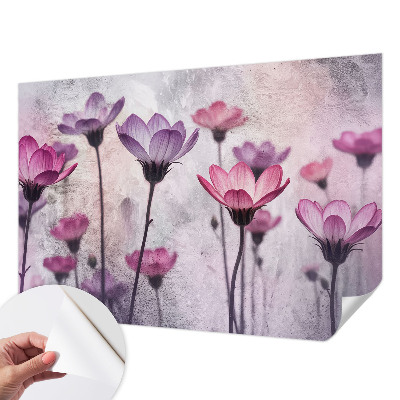 Hochwertige Bildtapete Pastellblumen