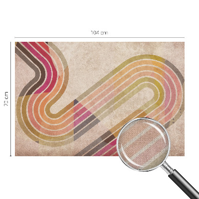Selbstklebende Fototapete mit geometrischem Linienmuster
