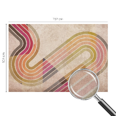 Selbstklebende Fototapete mit geometrischem Linienmuster