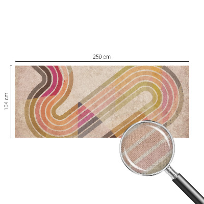 Selbstklebende Fototapete mit geometrischem Linienmuster