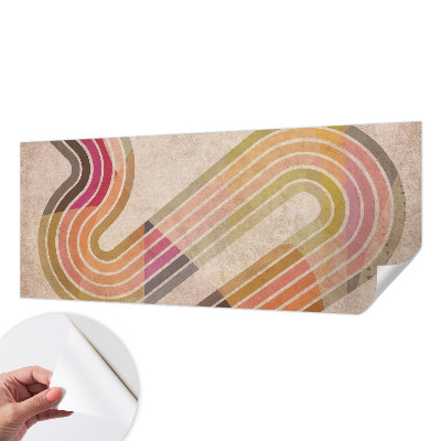 Selbstklebende Fototapete mit geometrischem Linienmuster