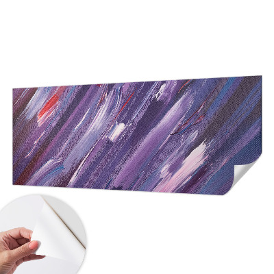 Selbstklebende Fototapete fürs Wohnzimmer mit bunten Pinselstrichen