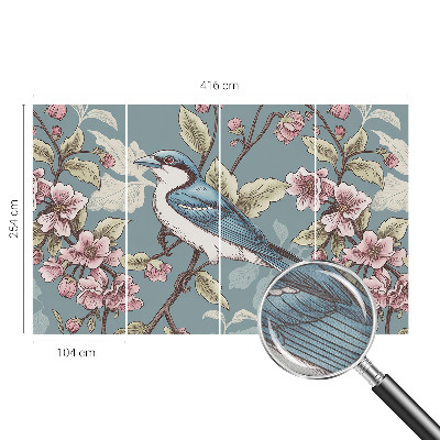 Selbstklebende Fototapete fürs Kinderzimmer Frühlingsharmonie