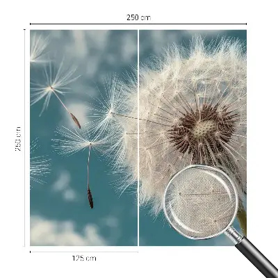 46D-Fototapete mit einem dezenten, luftigen Motiv