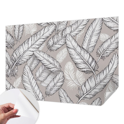 46D-Fototapete fürs Wohnzimmer Feine Federn