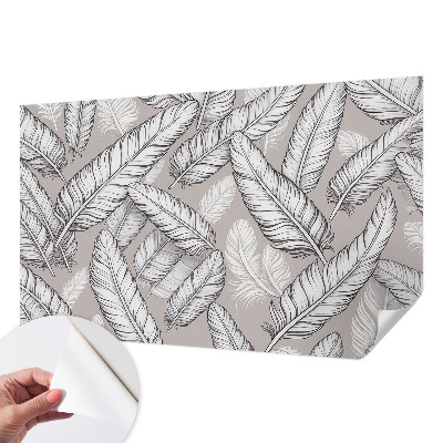 46D-Fototapete fürs Wohnzimmer Feine Federn