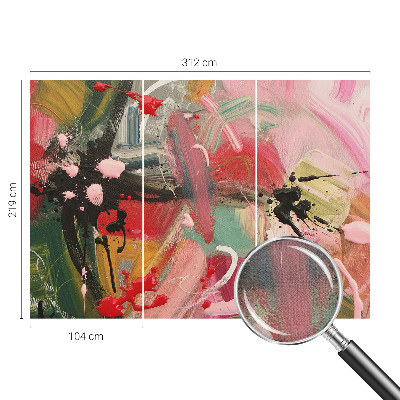 46D-Fototapete fürs Schlafzimmer Farbenfrohes Chaos