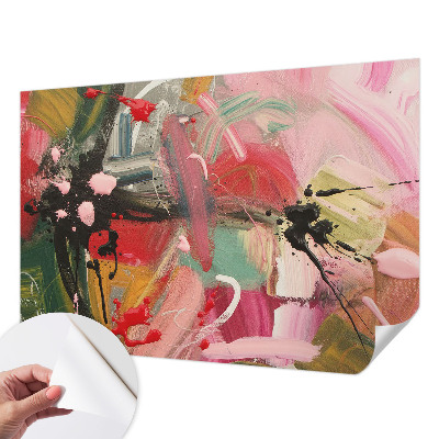 46D-Fototapete fürs Schlafzimmer Farbenfrohes Chaos