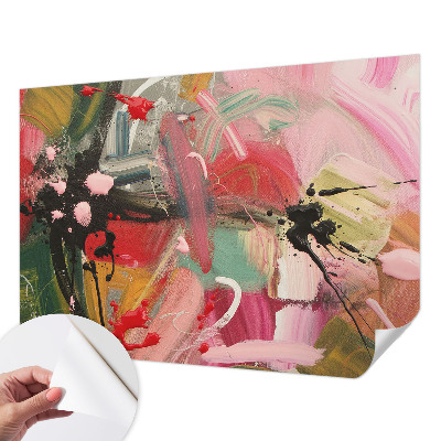 46D-Fototapete fürs Schlafzimmer Farbenfrohes Chaos