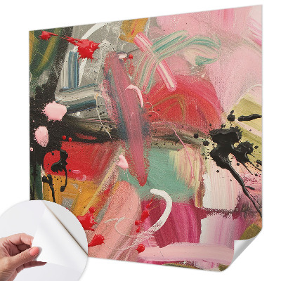 46D-Fototapete fürs Schlafzimmer Farbenfrohes Chaos