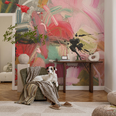 46D-Fototapete fürs Schlafzimmer Farbenfrohes Chaos