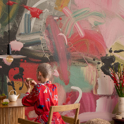 46D-Fototapete fürs Schlafzimmer Farbenfrohes Chaos