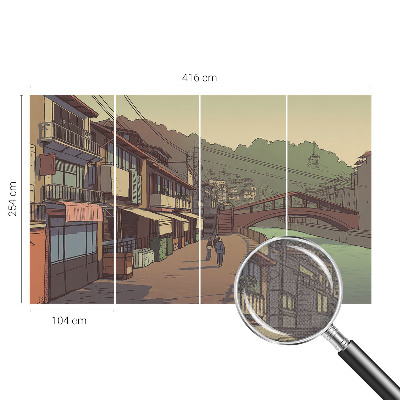 Fototapete nach Maß Pastellfarbene Landschaft