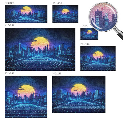 Motivtapete fürs Wohnzimmer Futuristische Landschaft