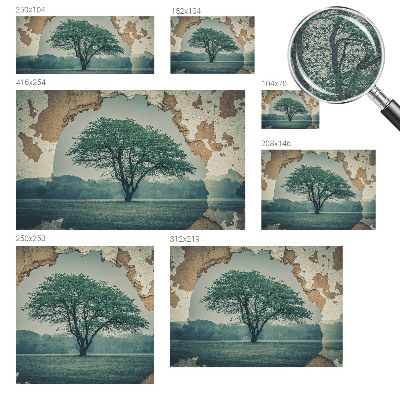 47D-Fototapete Ein einsamer Baum