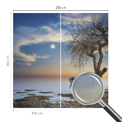 Selbstklebende Fototapete fürs Schlafzimmer mit einer friedlichen Landschaft