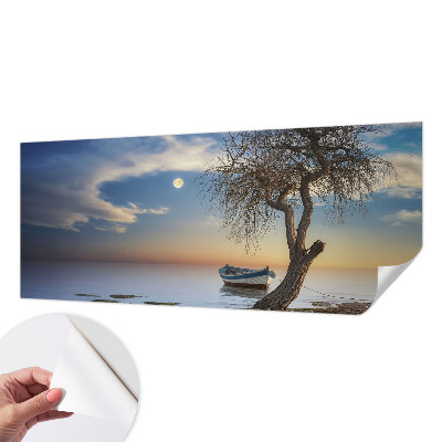 Selbstklebende Fototapete fürs Schlafzimmer mit einer friedlichen Landschaft