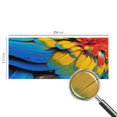 47D-Fototapete fürs Wohnzimmer Regenbogenfedern