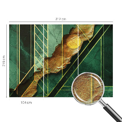 47D-Fototapete fürs Schlafzimmer Geometrische Spannung