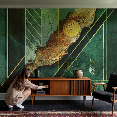 47D-Fototapete fürs Schlafzimmer Geometrische Spannung