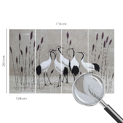 Fototapete nach Maß Ein Kranichschwarm