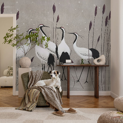 Fototapete nach Maß Ein Kranichschwarm