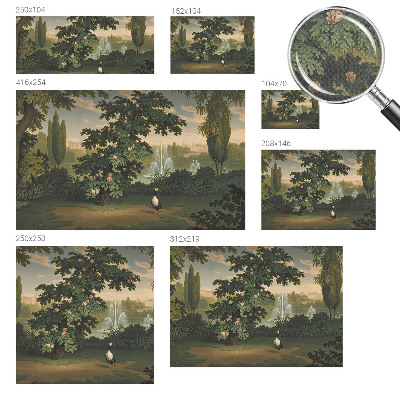 Selbstklebende Fototapete Naturgarten