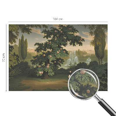 Selbstklebende Fototapete mit Motiv eines Naturgartens