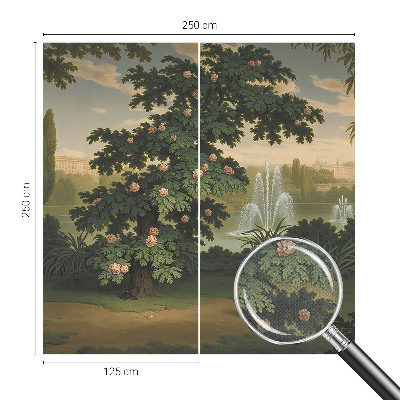 Selbstklebende Fototapete mit Motiv eines Naturgartens