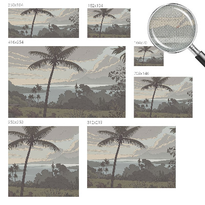 Motivtapete nach Maß Exotische Landschaft