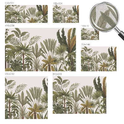 Vintage tapete Exotische Blätter