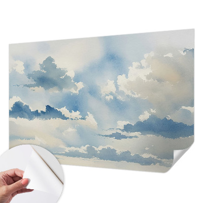 Selbstklebende Fototapete für die Wand mit Motiv himmlische Wolken