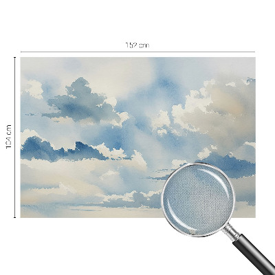 Selbstklebende Fototapete für die Wand mit Motiv himmlische Wolken