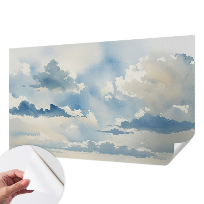 Selbstklebende Fototapete für die Wand mit Motiv himmlische Wolken