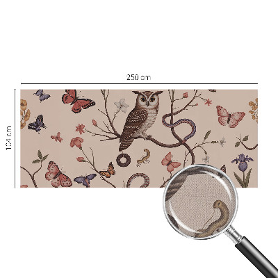 Selbstklebende Fototapete fürs Schlafzimmer Eulennatur