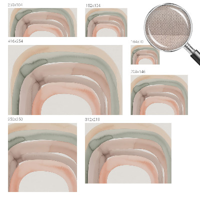 Selbstklebende Fototapete fürs Wohnzimmer Regenbogenbögen