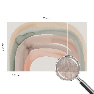 Selbstklebende Fototapete fürs Wohnzimmer Regenbogenbögen