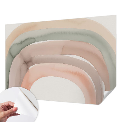 Selbstklebende Fototapete fürs Wohnzimmer Regenbogenbögen