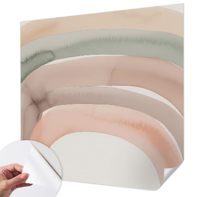 Selbstklebende Fototapete fürs Wohnzimmer Regenbogenbögen