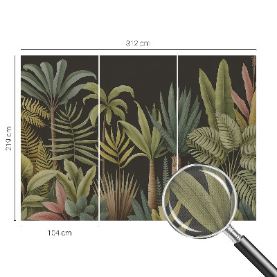 Selbstklebende Fototapete fürs Kinderzimmer Tropischer Dschungel