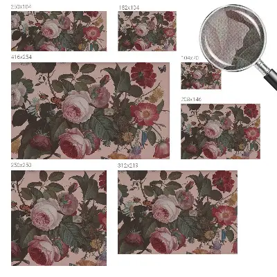 48D-Fototapete z floraler Eleganz