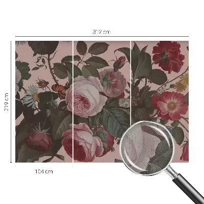 48D-Fototapete z floraler Eleganz