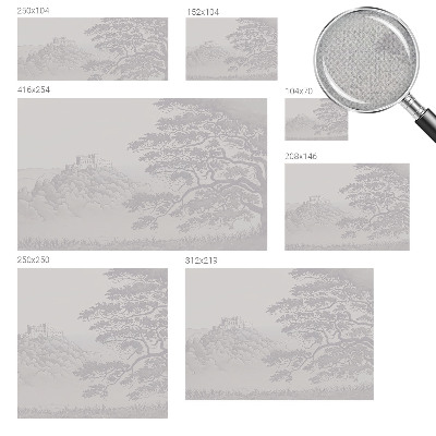Fototapete in 3D-Optik Burglandschaft