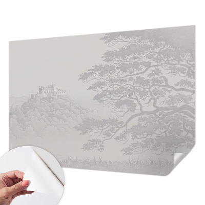 Fototapete in 3D-Optik Burglandschaft