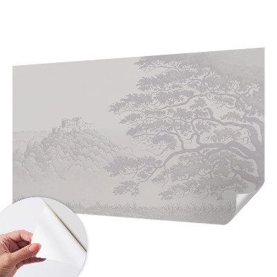 Fototapete in 3D-Optik Burglandschaft