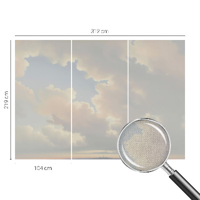 Fototapete nach Maß mit pastellfarbenem Himmel