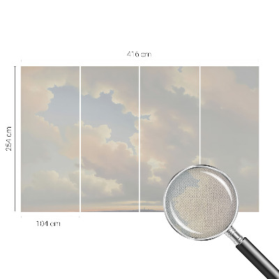 Fototapete nach Maß mit pastellfarbenem Himmel