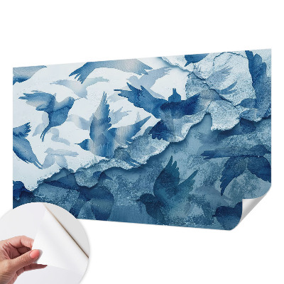 Motivtapete fürs Wohnzimmer Dynamische Vögel