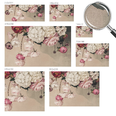 Motivtapete nach Maß Romantische Blumen